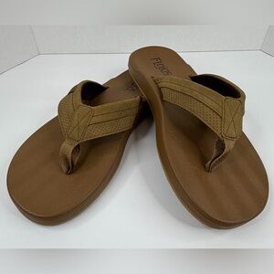 Flojos Flip Flops Sandals Men’s Size 9 Brown Casual Comfort Thong